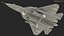 SU-57 Stealth Jet Fighter Pixel Camouflage Rigged