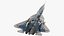 SU-57 Stealth Jet Fighter Pixel Camouflage Rigged