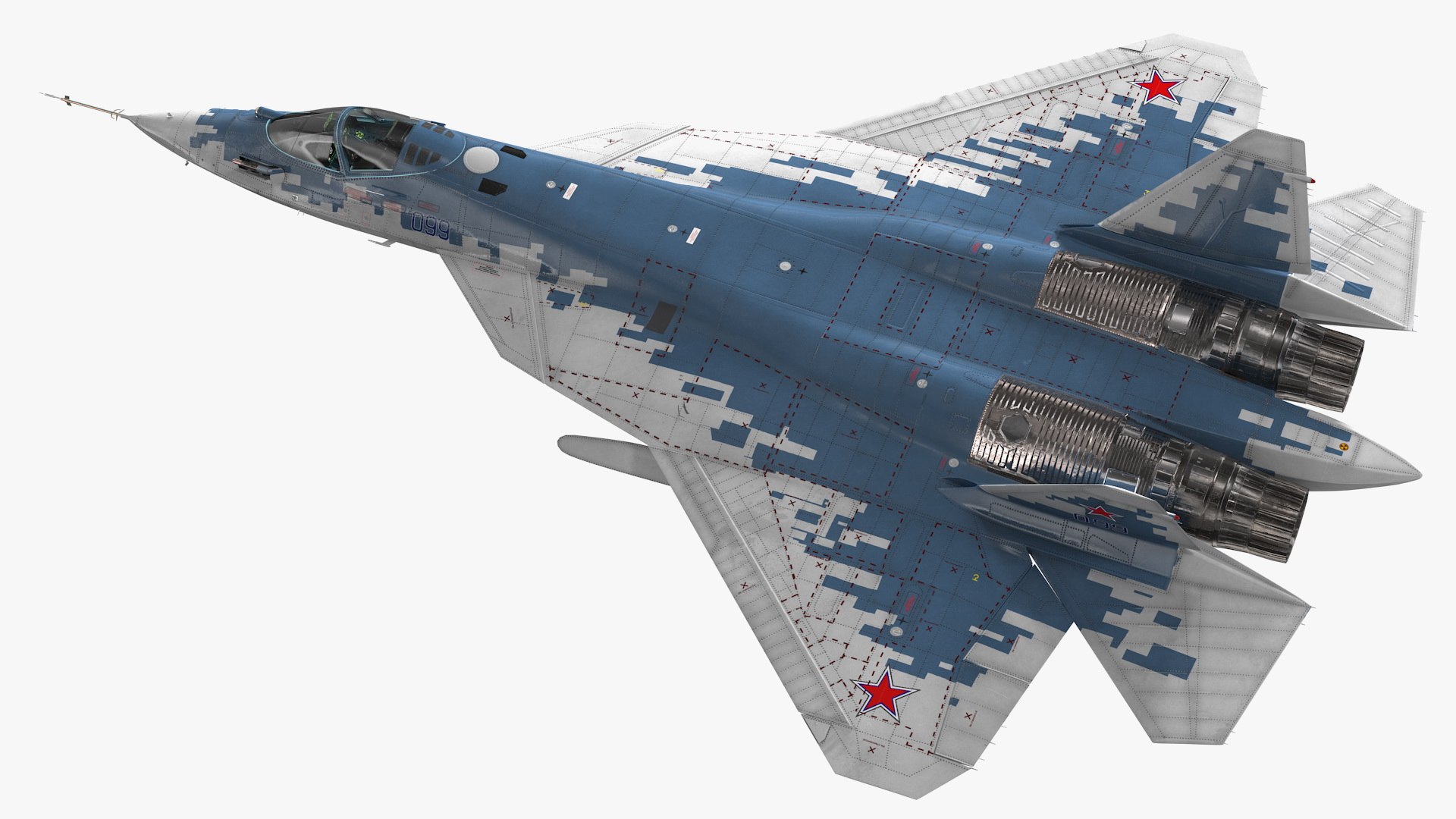 su 57 stealth jet fighter 3D model https://p.turbosquid.com/ts-thumb/OL/scAlVa/qAOJ2bD5/su57stealthjetfighterpixelcamouflageriggedmb3dmodel020/jpg/1599727966/1920x1080/fit_q87/63438831022fbe6c25a08330a5c155d5613c8fa6/su57stealthjetfighterpixelcamouflageriggedmb3dmodel020.jpg
