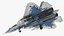 SU-57 Stealth Jet Fighter Pixel Camouflage Rigged