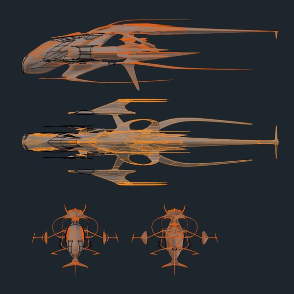 3d Model Alien Battleship