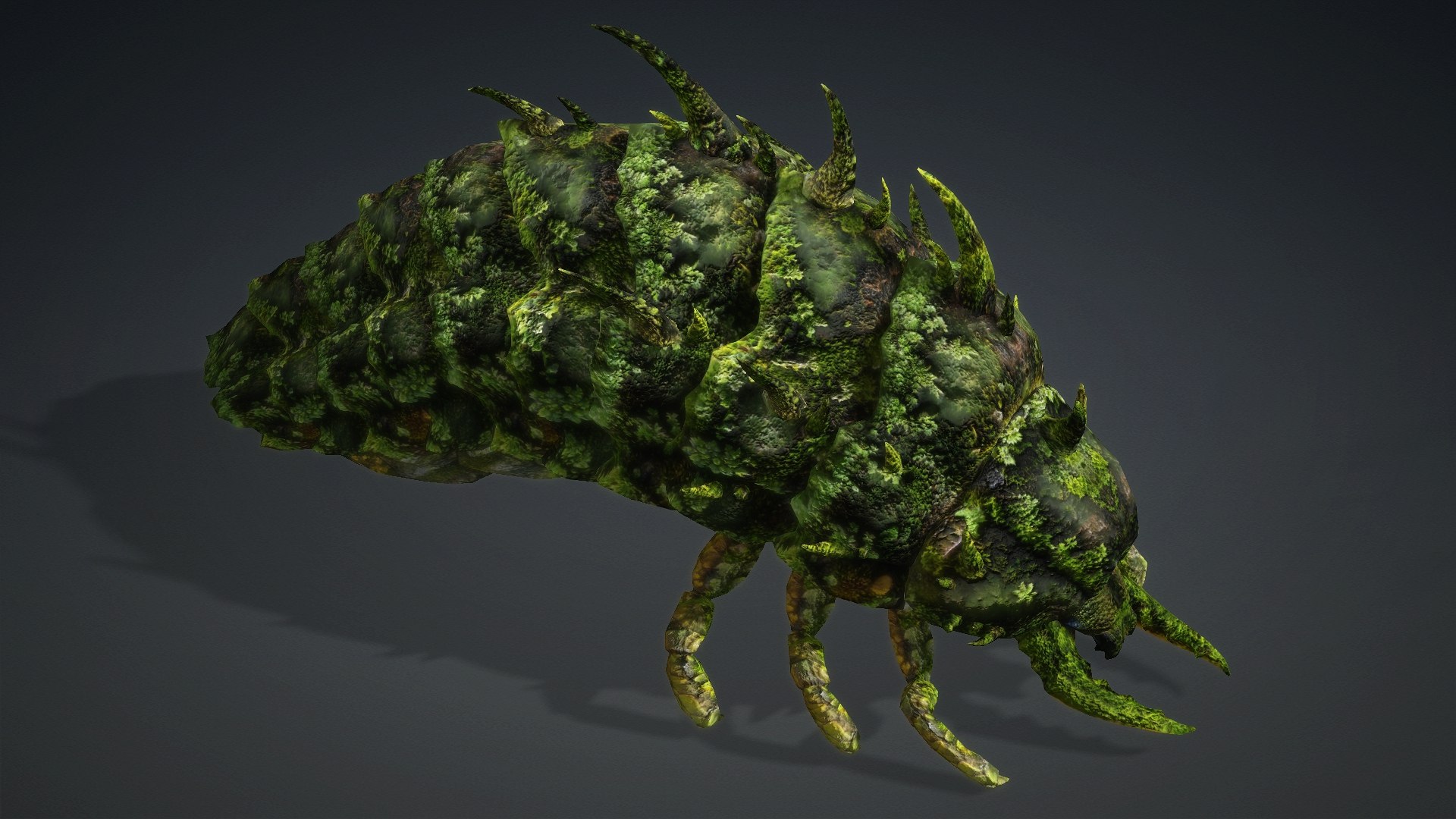 Larva-V2d 3D https://p.turbosquid.com/ts-thumb/OL/z75j3x/gL/preview2/jpg/1778810749/1920x1080/fit_q87/f5f5b4c87ae67cf628b61703f887ed415a67b49d/preview2.jpg
