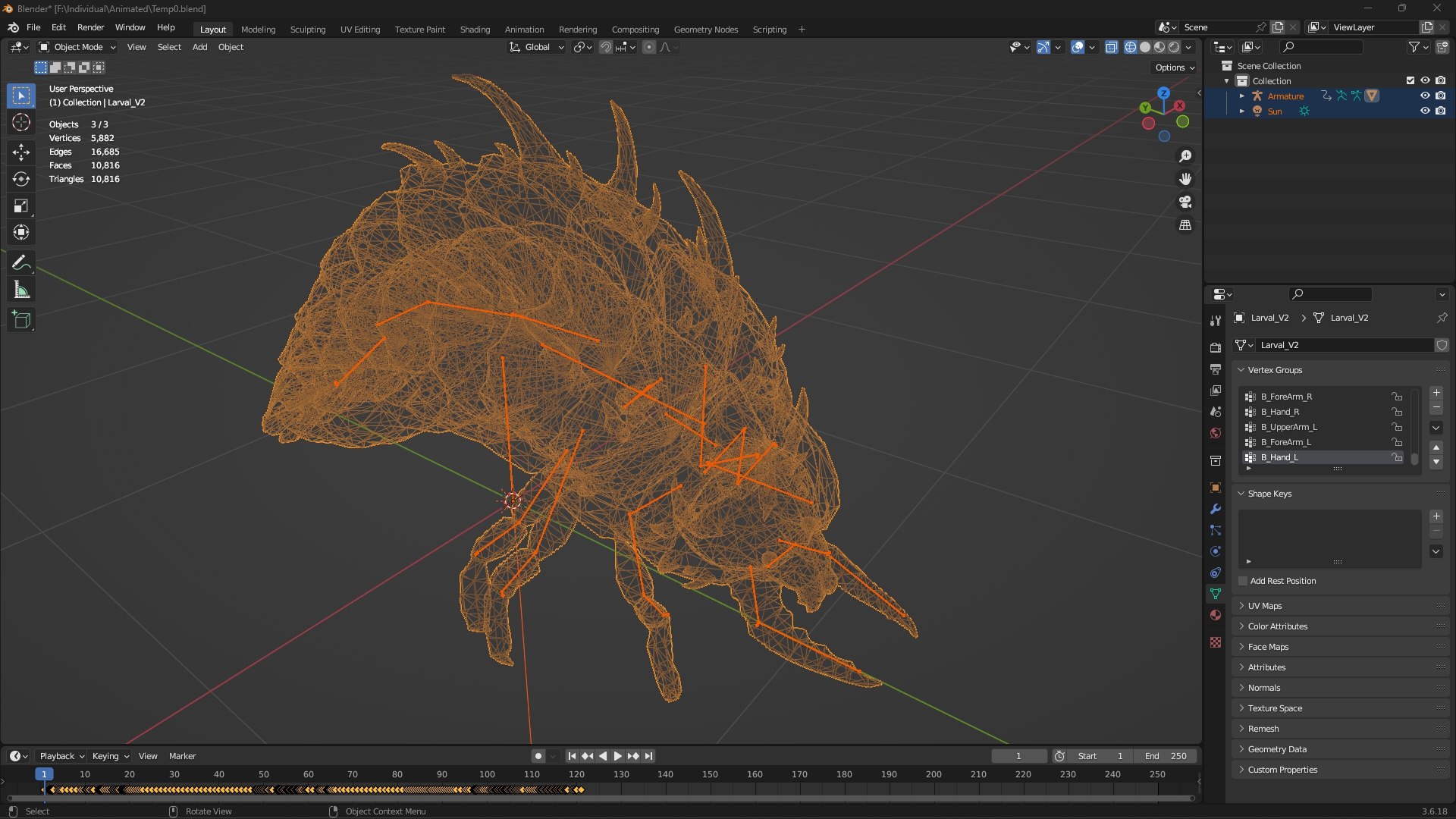 Larva-V2d 3D https://p.turbosquid.com/ts-thumb/OL/z75j3x/jb/wireframe3/jpg/1778810766/1920x1080/fit_q87/89cd2e18389b30fa0603fdb9401e8a5bbd7016fc/wireframe3.jpg