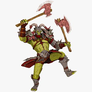 3D Armored Orc model