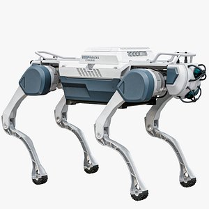 Rigged Robot Dog X30 PRO Deep Robotics Jueying Basic PBR
