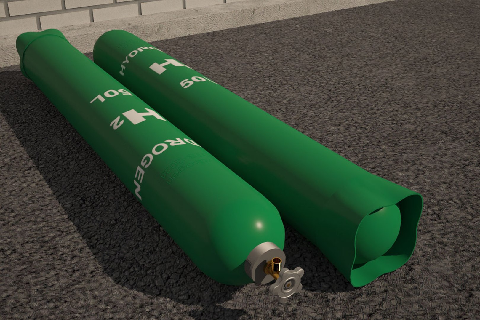 Hydrogen Tank Model - TurboSquid 1447064