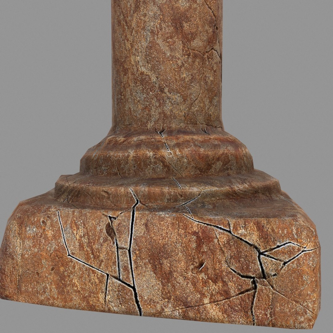 pillar 3d obj
