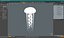 3D Ghostly White Jellyfish model
