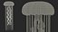 3D Ghostly White Jellyfish model