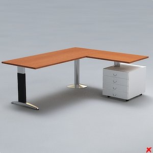 free office table 3d model