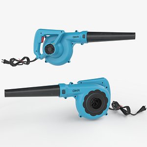 3D Blue Electric Leaf Blower  Corded Air Blower