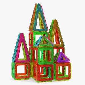 magnetic designer toy house model