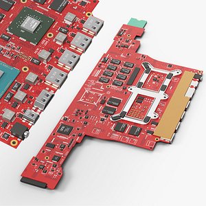 3D HP Omen 15 Laptop Motherboard