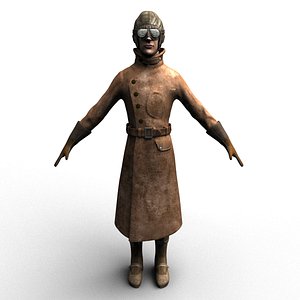 WW1 Allied Pilot (Rigged)