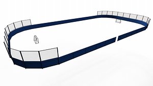3D street hockey arena model
