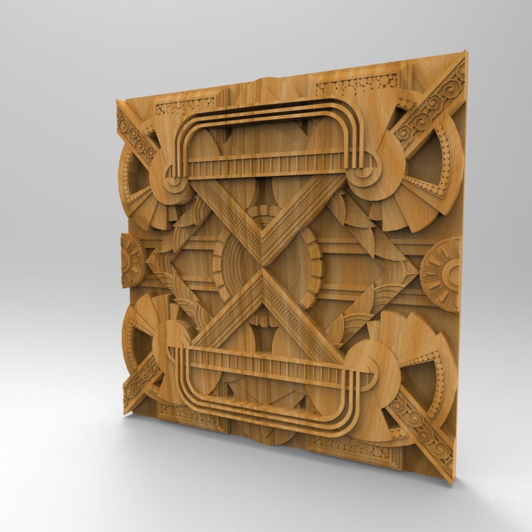 3d Wall Panel Stl Cnc Model