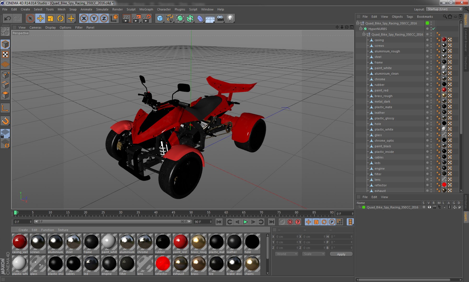 Quad bike spy racing 3D model - TurboSquid 1163457