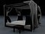 Cama de dossel de luxo