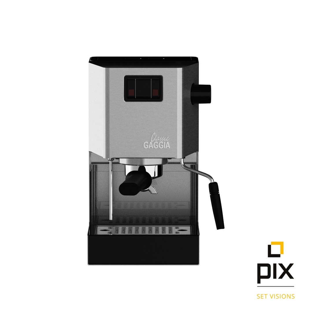 3d Realistic Gaggia Classic Coffee Machine Model