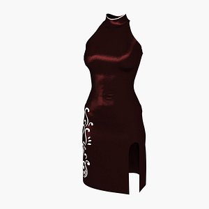 Wine Dress 3D model