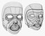 Cybernetic Male and Female Masks