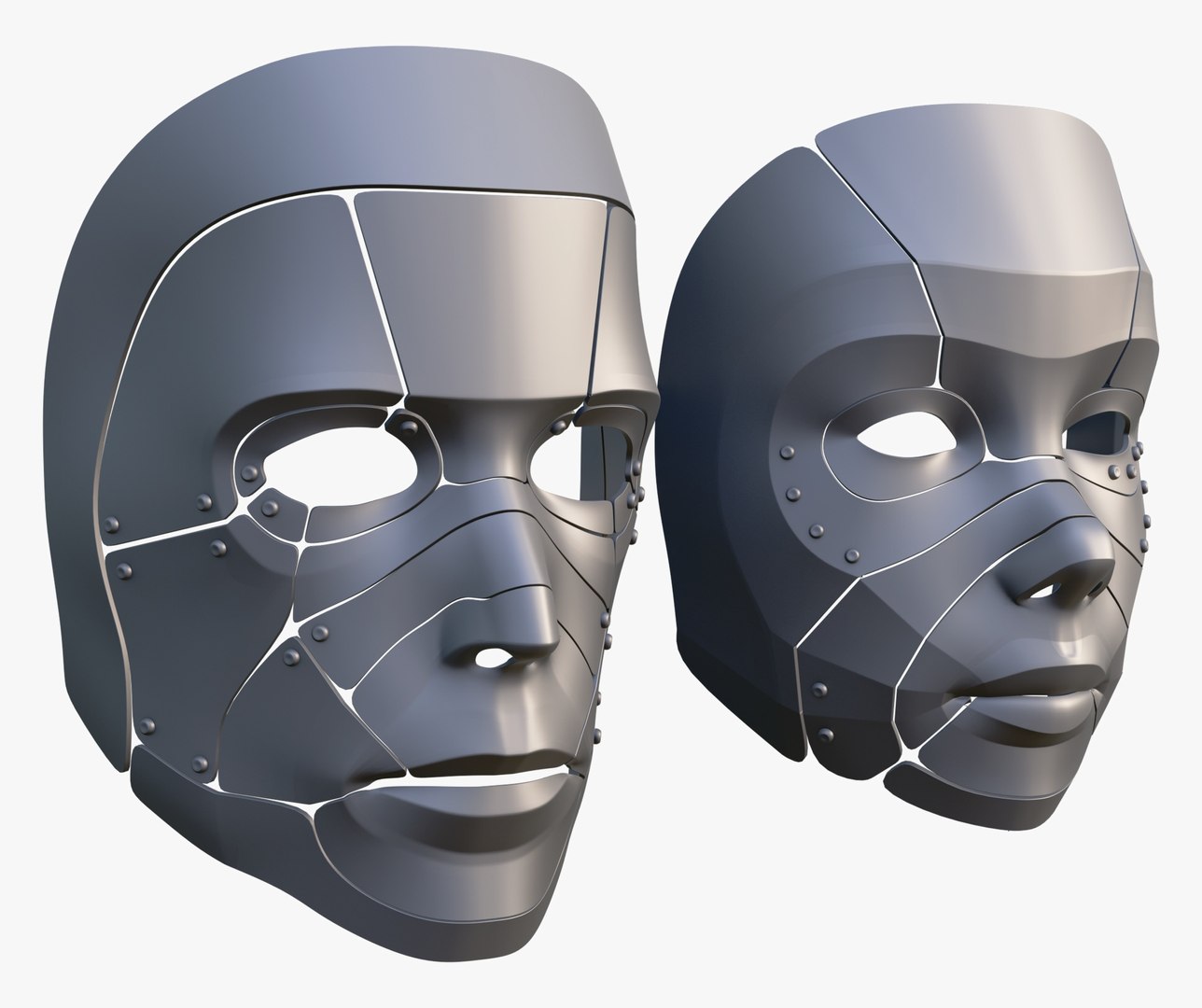 3D Cybernetic Male and Female Masks https://p.turbosquid.com/ts-thumb/OM/ZWcveg/Ae/cybernetic_male_and_female_masks_0005/jpg/1757617589/1920x1080/fit_q87/e2e85d5aa8967f40a60cf2070a432f0e5dbb468a/cybernetic_male_and_female_masks_0005.jpg