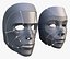 Cybernetic Male and Female Masks