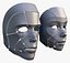 Cybernetic Male and Female Masks