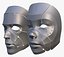 Cybernetic Male and Female Masks