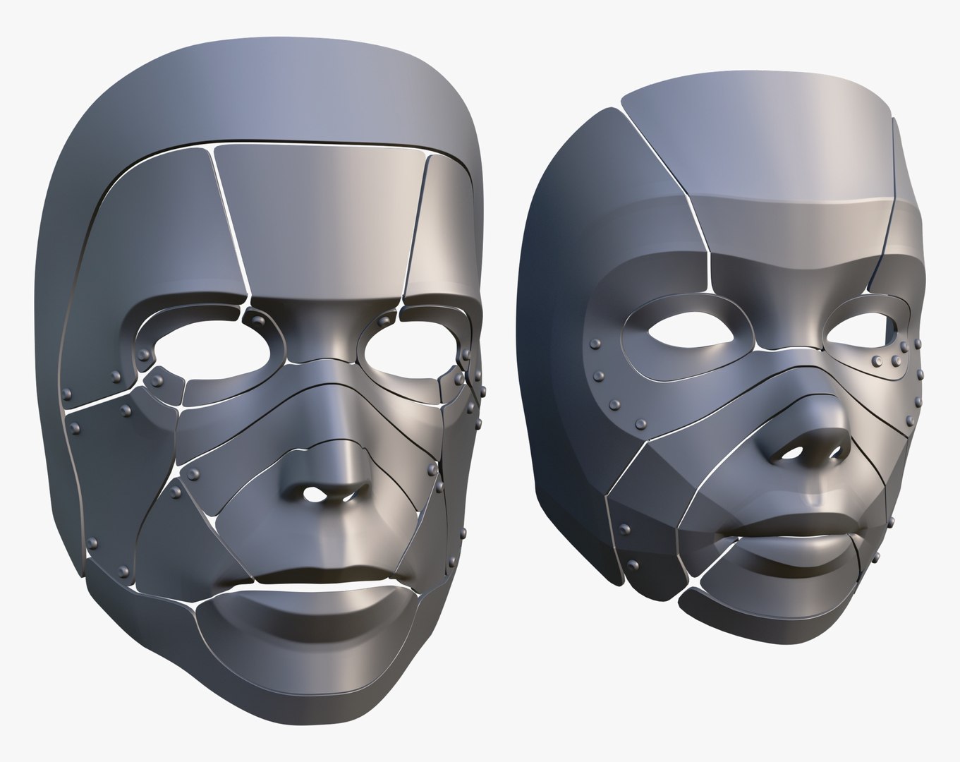 3D Cybernetic Male and Female Masks https://p.turbosquid.com/ts-thumb/OM/ZWcveg/Xc/cybernetic_male_and_female_masks_0002/jpg/1757617585/1920x1080/fit_q87/5390869e4dbcbcd8f16b4ddca41d82e395399b82/cybernetic_male_and_female_masks_0002.jpg