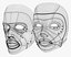 Cybernetic Male and Female Masks