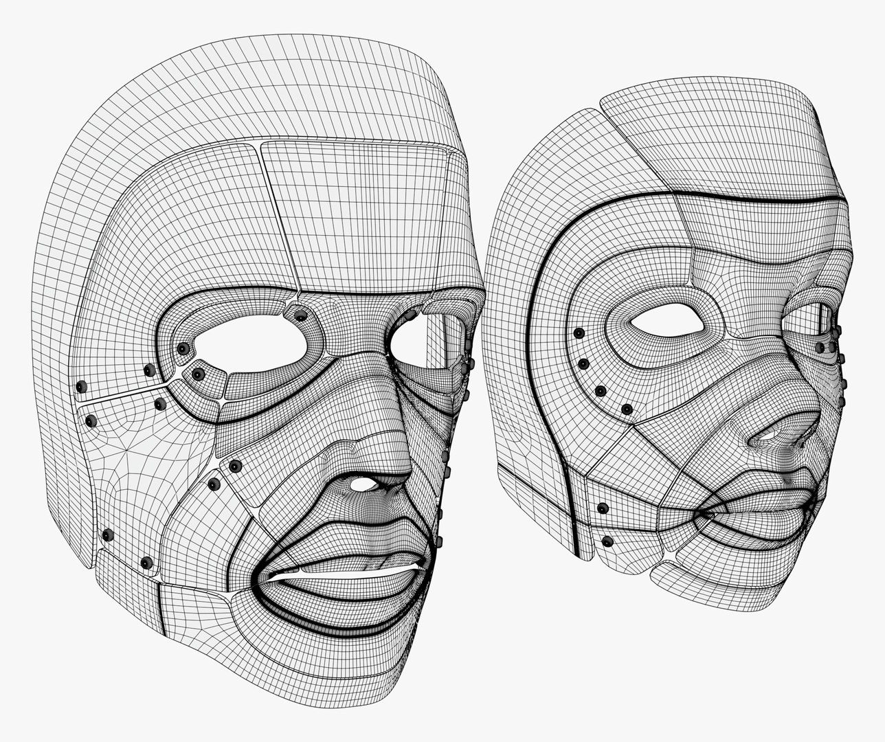 3D Cybernetic Male and Female Masks https://p.turbosquid.com/ts-thumb/OM/ZWcveg/w3/cybernetic_male_and_female_masks_wireframe_0005/jpg/1757617607/1920x1080/fit_q87/9632904f245d1dbee0395d35c490a9f7fc792cbd/cybernetic_male_and_female_masks_wireframe_0005.jpg