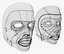 Cybernetic Male and Female Masks