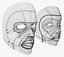 Cybernetic Male and Female Masks