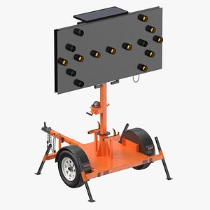 Mobile Arrow Sign Trailer Right Clean and Dirty