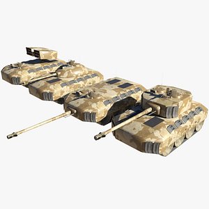tanks destroyer rocket 3D model