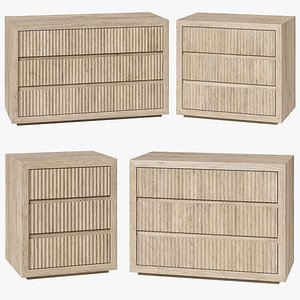 3D Restoration Hardware Julien nightstands model