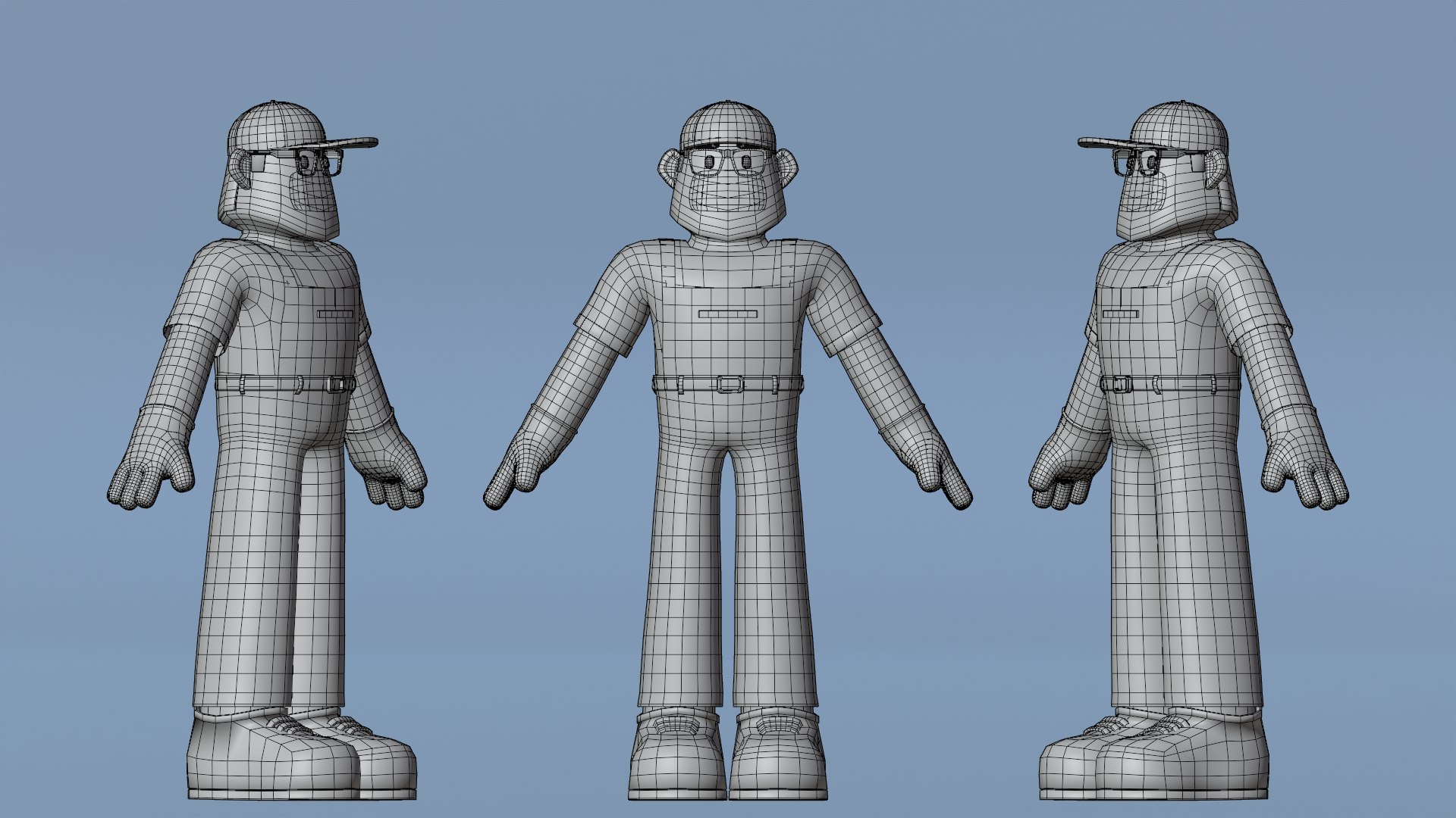 Minimal Mechanic Cartoon Character 3D model https://p.turbosquid.com/ts-thumb/OM/iv0eUK/PX/third_wire/png/1701324264/1920x1080/fit_q87/69f9529eaadb2704690d3f539655e938959e200b/third_wire.jpg