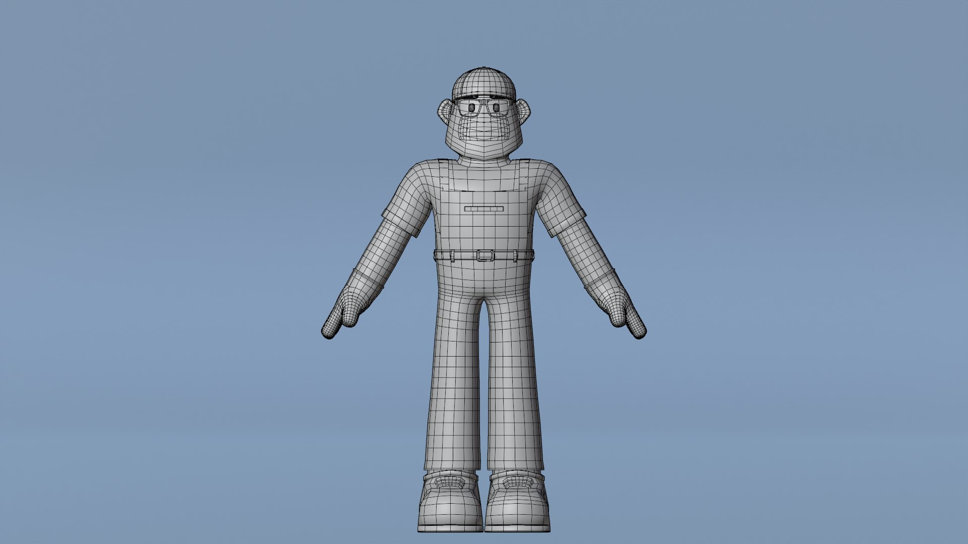 Minimal Mechanic Cartoon Character 3D Model - TurboSquid 2158632