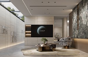 Villa basement interior model