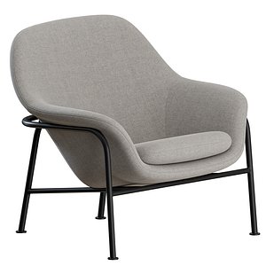 Drape Lounge Chair Metal by Normann Copenhagen 3D model