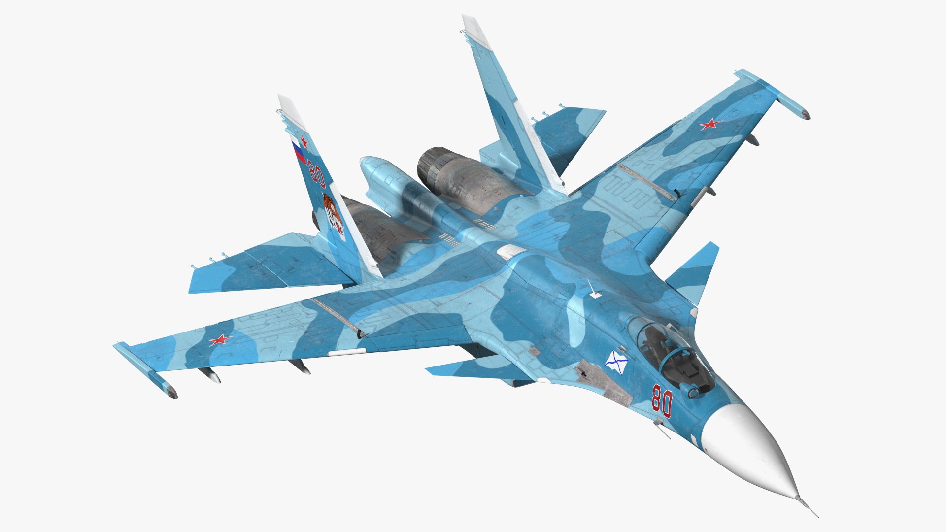 Su 33 Air Superiority Fighter Flight 3D model preview