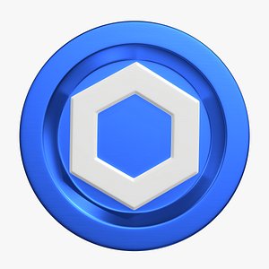 Crypto Coin Chainlink 3D model