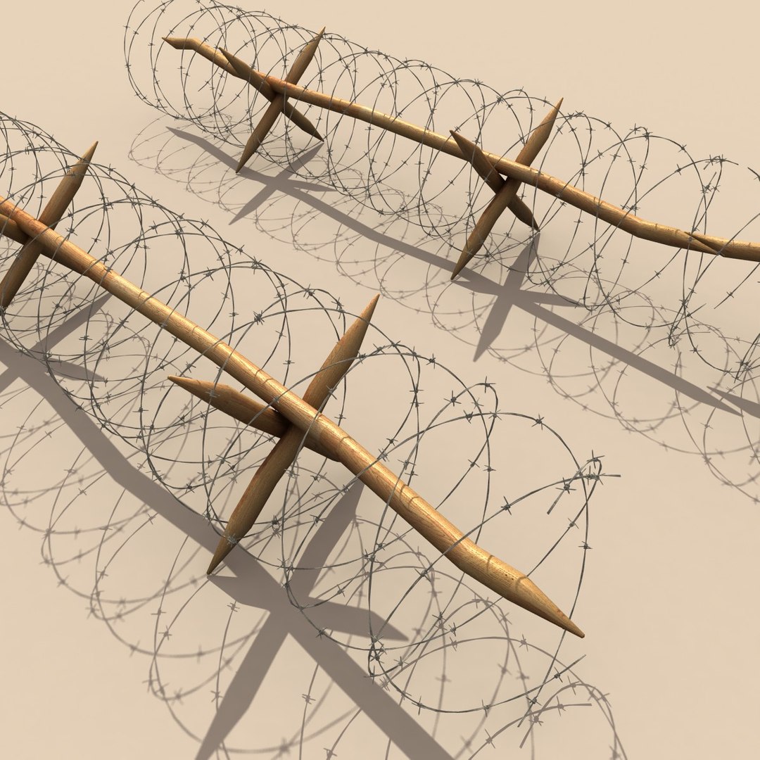 3d barbed wire https://p.turbosquid.com/ts-thumb/OM/qbAPrD/KGNymrfT/barbwire_c_010003/jpg/1309987167/1920x1080/fit_q87/b9f1fc3f874dfa0232810c709592bb166f3b8b79/barbwire_c_010003.jpg