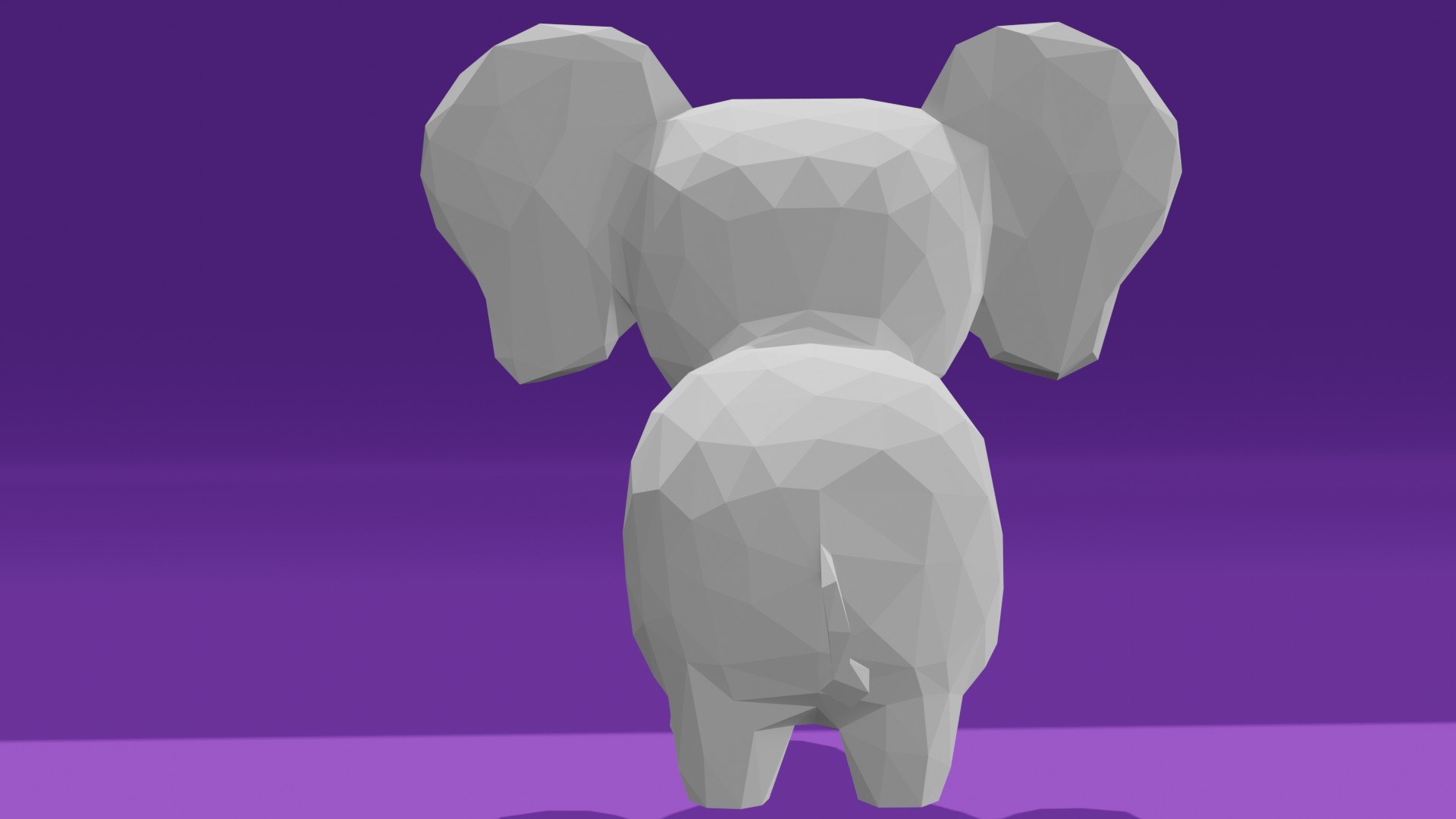 3D Low Poly Elephant - TurboSquid 2088267