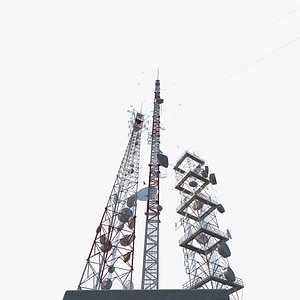 towers antenna 3d model