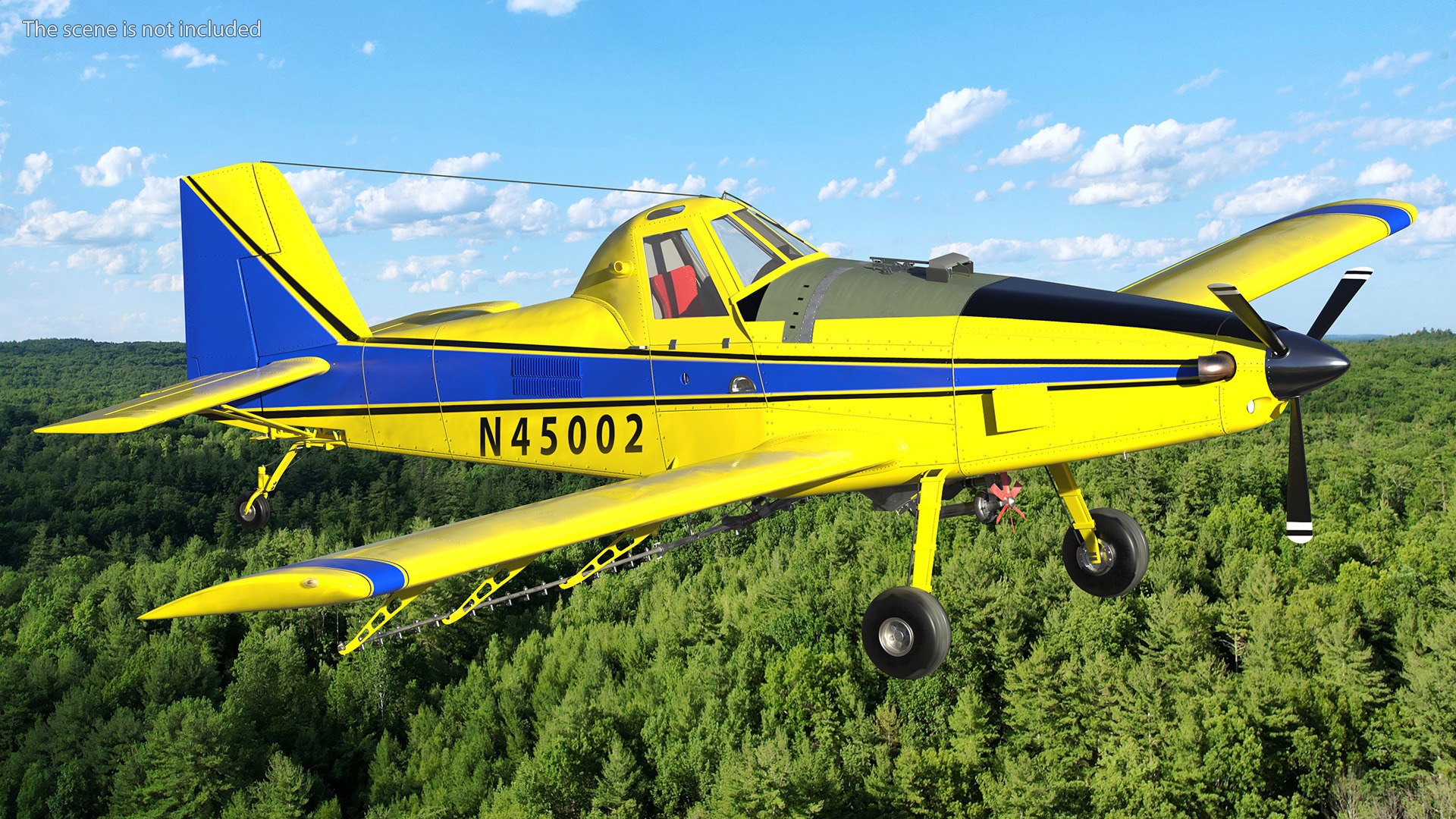 Plane Air Tractor AT 502B Simple Interior Rigged for Maya 3D model ...