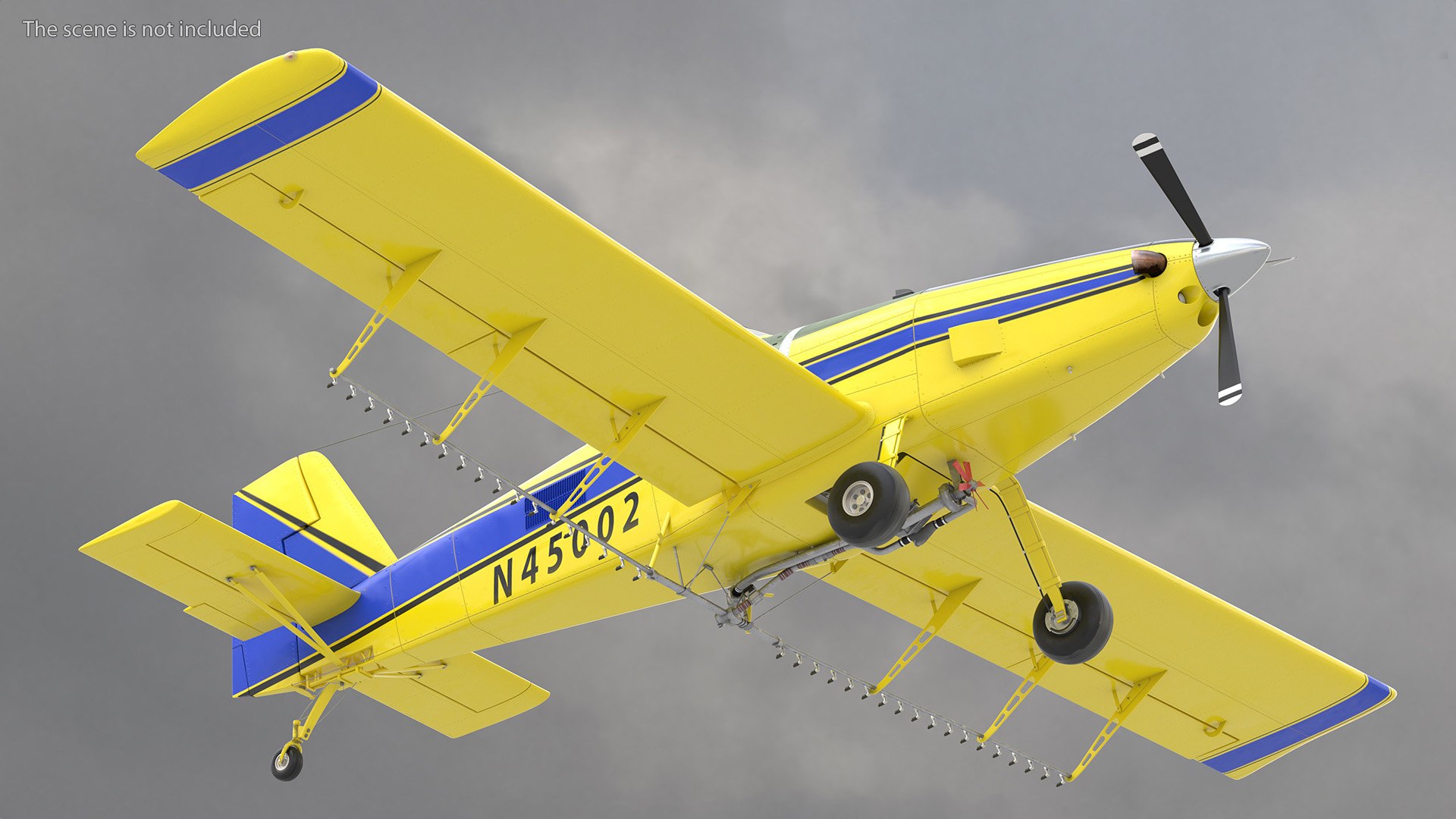 Plane Air Tractor AT 502B Simple Interior Rigged for Maya 3D model ...