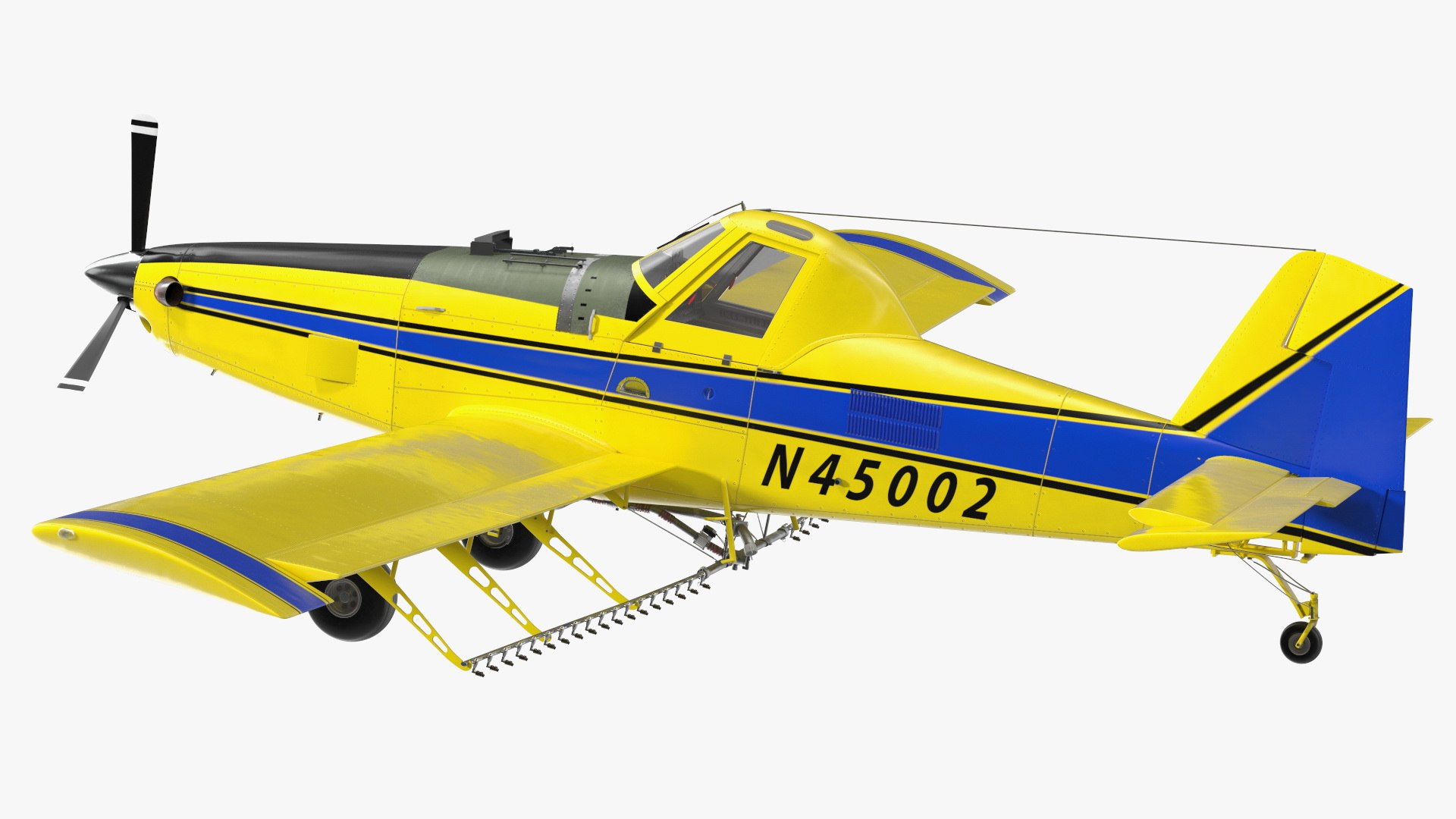 Plane Air Tractor AT 502B Simple Interior Rigged for Maya 3D model ...