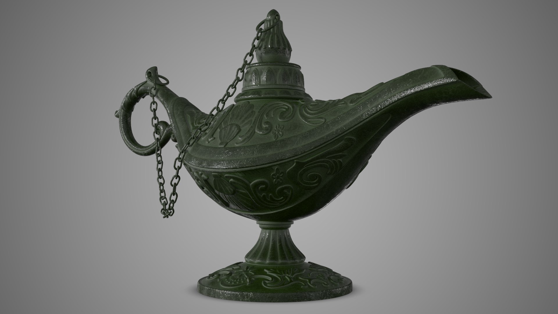 3d Model Aladdin Lamp